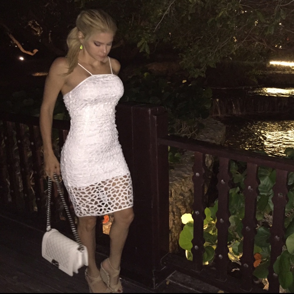 White dress.